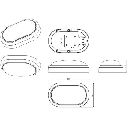 Philips - LED Zidna svjetiljka PROJECTLINE LED/15W/230V IP65