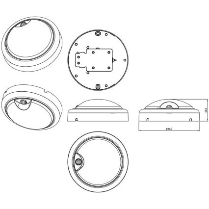 Philips - LED Zidna svjetiljka sa senzorom PROJECTLINE LED/15W/230V IP54