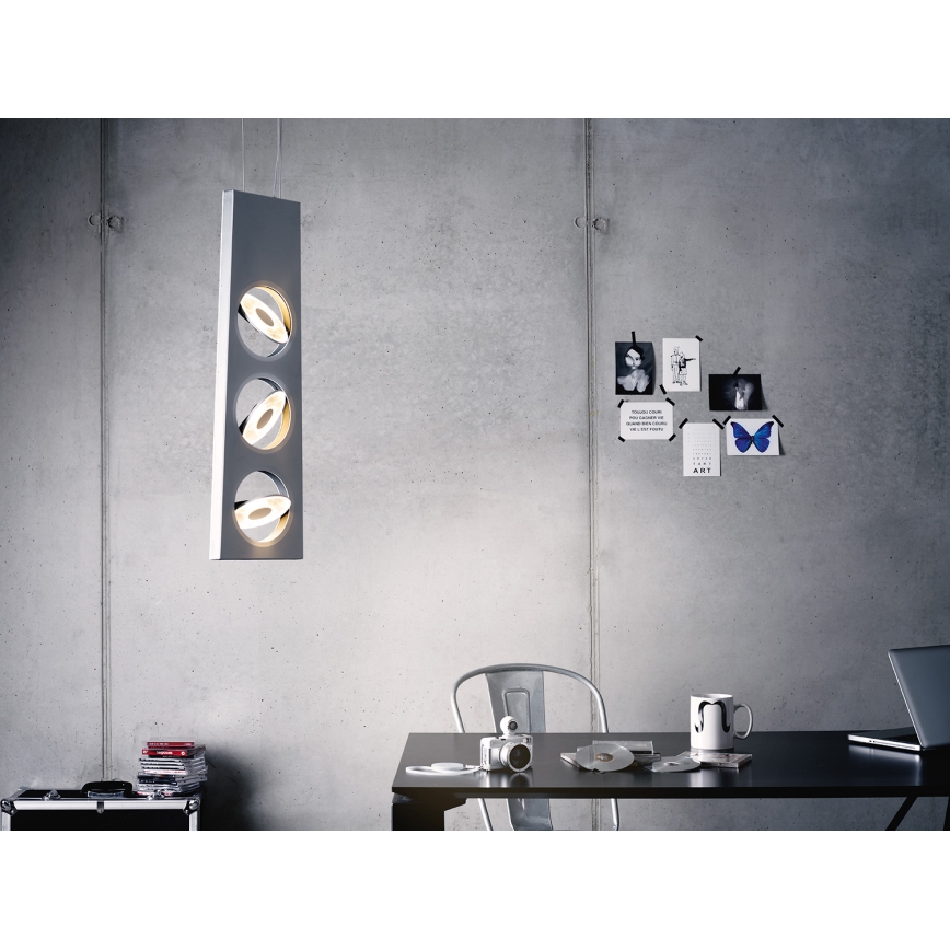 Philips Lirio 40609/31/16 - LED prigušivački luster na užetu CIRCULIS 3xLED/13W/230V