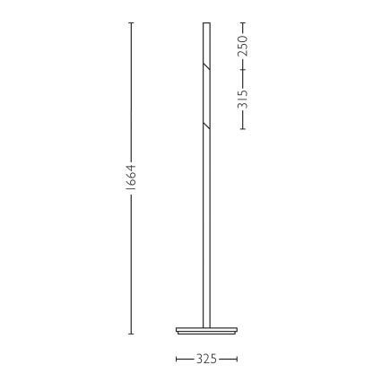 Philips Lirio 42251/35/LI - LED Prigušiva podna lampa NICK-KNACK 2xLED/7,5W