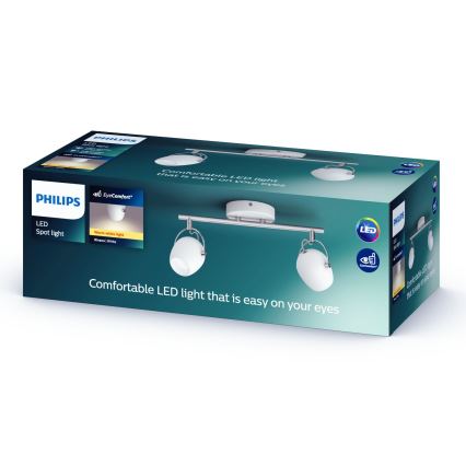 Philips Lirio 57032/31/P0 - LED Reflektorska svjetiljka PLANET 2xLED/4,2W/230V