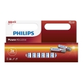 Philips LR03P12W/10 - 12 kom Alkalna baterija AAA POWER ALKALINE 1,5V 1150mAh