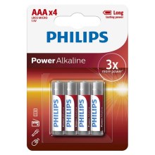 Philips LR03P4B/10 - 4 kmd Alkalna baterija AAA POWER ALKALINE 1,5V