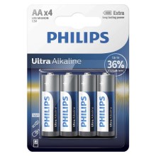 Philips LR6E4B/10 - 4 kmd Alkalna baterija AA ULTRA ALKALINE 1,5V 2800mAh