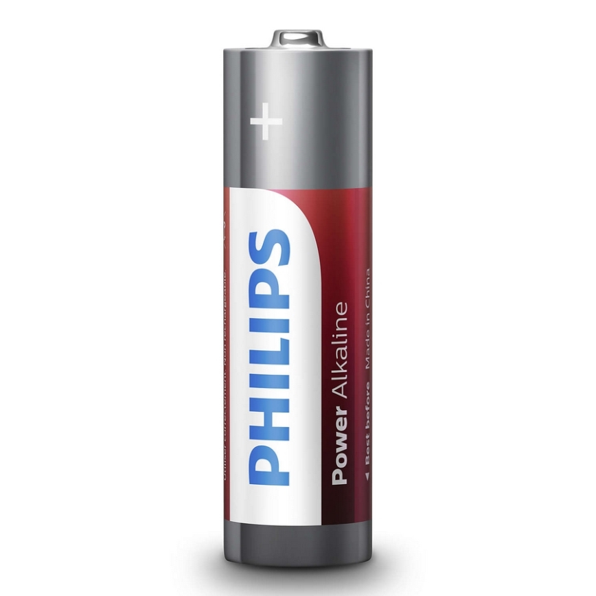Philips LR6P4B/10 - 4 kom Alkalna baterija AA POWER ALKALINE 1,5V 2600mAh