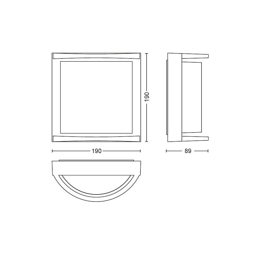 Philips Massive - LED Vanjska zidna svjetiljka LED/12W/230V IP44
