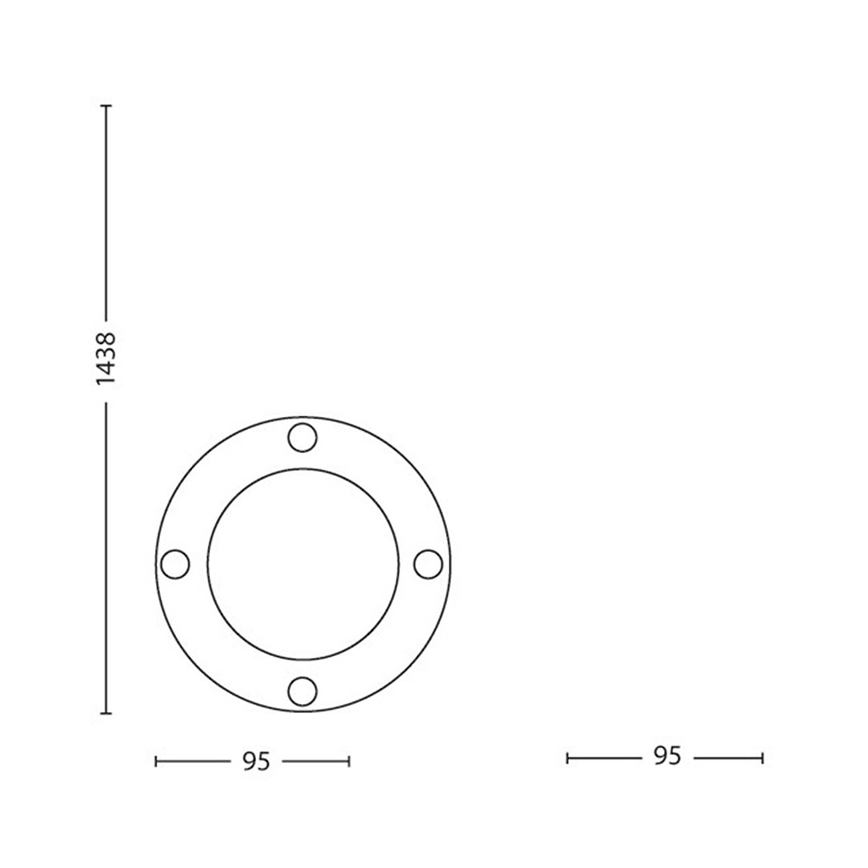 Philips Massive 17412/30/10 - LED Vanjska svjetiljka - zabadanje 1xGU10/5W/230V IP44