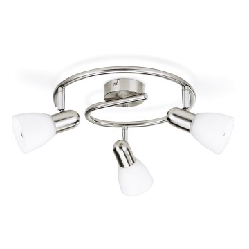 Philips Massive - Stropna svjetiljka 3xE14/40W mat krom