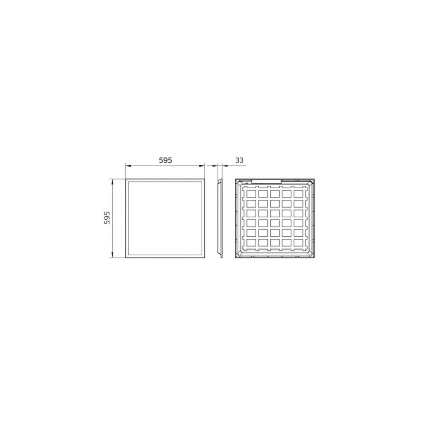 Philips Pila - ugradni LED panel za spušteni strop, 40W/230V, 60x60 cm, UGR22