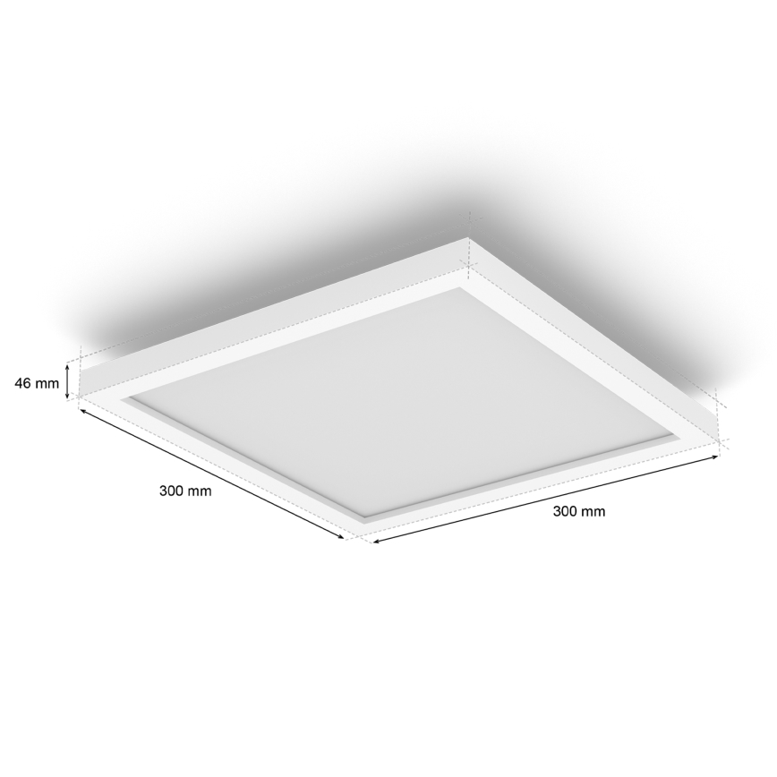 Philips - LED stropna svjetiljka Hue AURELLE s mogućnošću prigušivanja LED/19W/230V 2200-6500K 30x30 cm bijela