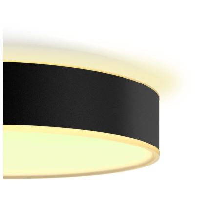 Philips - Prigušivo LED stropno svjetlo Hue LED/19,2W/230V 2200-6500K Ø 381 mm crna + daljinski upravljač