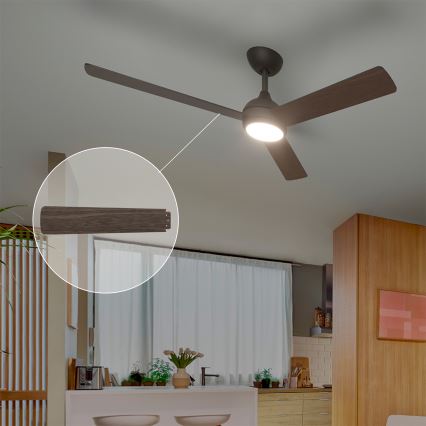 Philips - LED stropni ventilator CIVX s mogućnošću prigušivanja LED/24W/230V + daljinski upravljač