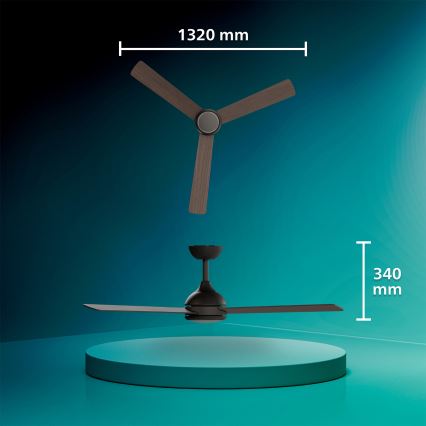 Philips - LED stropni ventilator CIVX s mogućnošću prigušivanja LED/24W/230V + daljinski upravljač