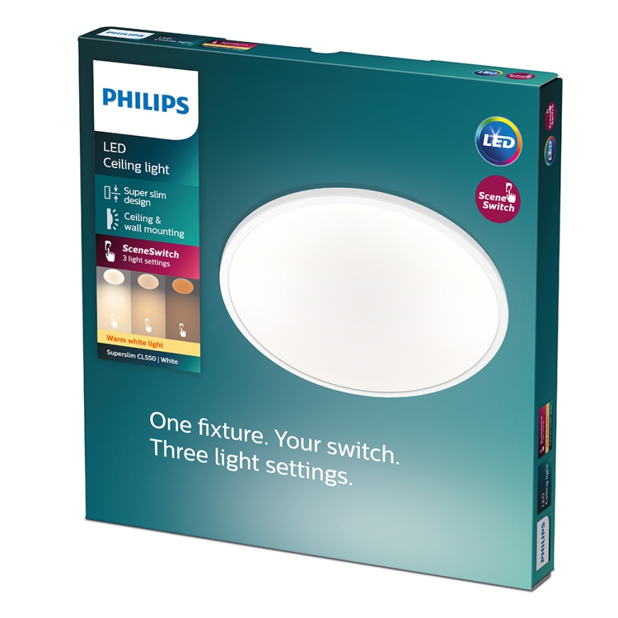 Philips - LED stropna svjetiljka s mogućnošću prigušivanja LED/15W/230V 2700K
