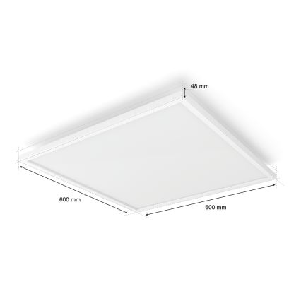 Philips - LED stropna svjetiljka Hue AURELLE s mogućnošću prigušivanja LED/39W/230V 2200-6500K 60x60 cm bijela