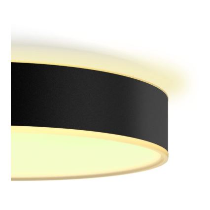 Philips - Hue LED stropno svjetlo s prigušivanjem LED/33,5W/230V 2200-6500K pr. 425 mm crna + daljinski upravljač