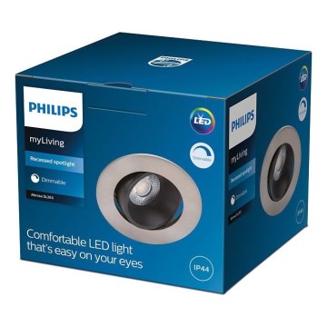 Philips - Prigušivo LED svjetlo za kupaonicu ABROSA LED/9W/230V IP44