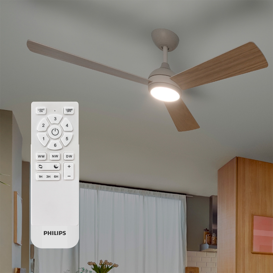 Philips - LED stropni ventilator CIVX LED/24W/230V s mogućnošću prigušivanja + daljinsko upravljanje