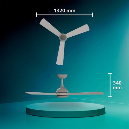 Philips - LED stropni ventilator CIVX LED/24W/230V s mogućnošću prigušivanja + daljinsko upravljanje