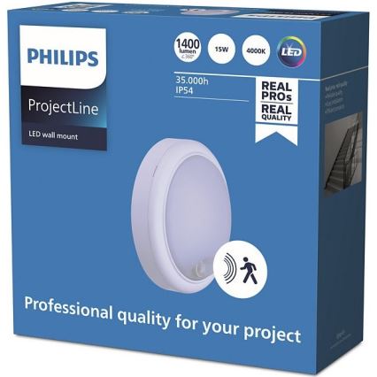 Philips - LED zidno svjetlo sa senzorom PROJECTLINE LED/15W/230V IP54