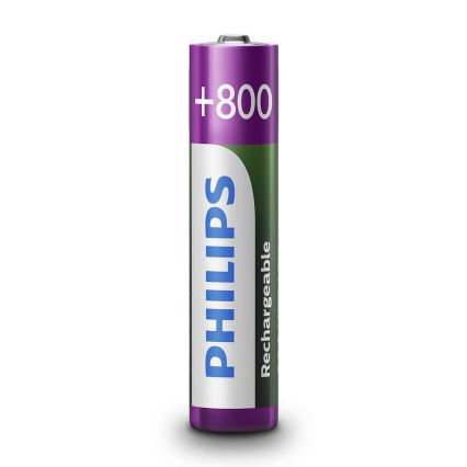 Philips R03B2A80/10 - 2 kom Punjiva baterija AAA MULTILIFE NiMH/1,2V/800 mAh