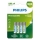 Philips R03B4RTU10/10 - 4 kom Punjiva baterija AAA NiMH/1,2V/1000 mAh