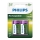 Philips R14B2A300/10 - 2 kom Punjiva baterija C MULTILIFE NiMH/1,2V/3000 mAh