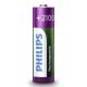 Philips R6B4A210/10 - 4 kmd Punjiva baterija AA MULTILIFE NiMH/1,2V/2100 mAh