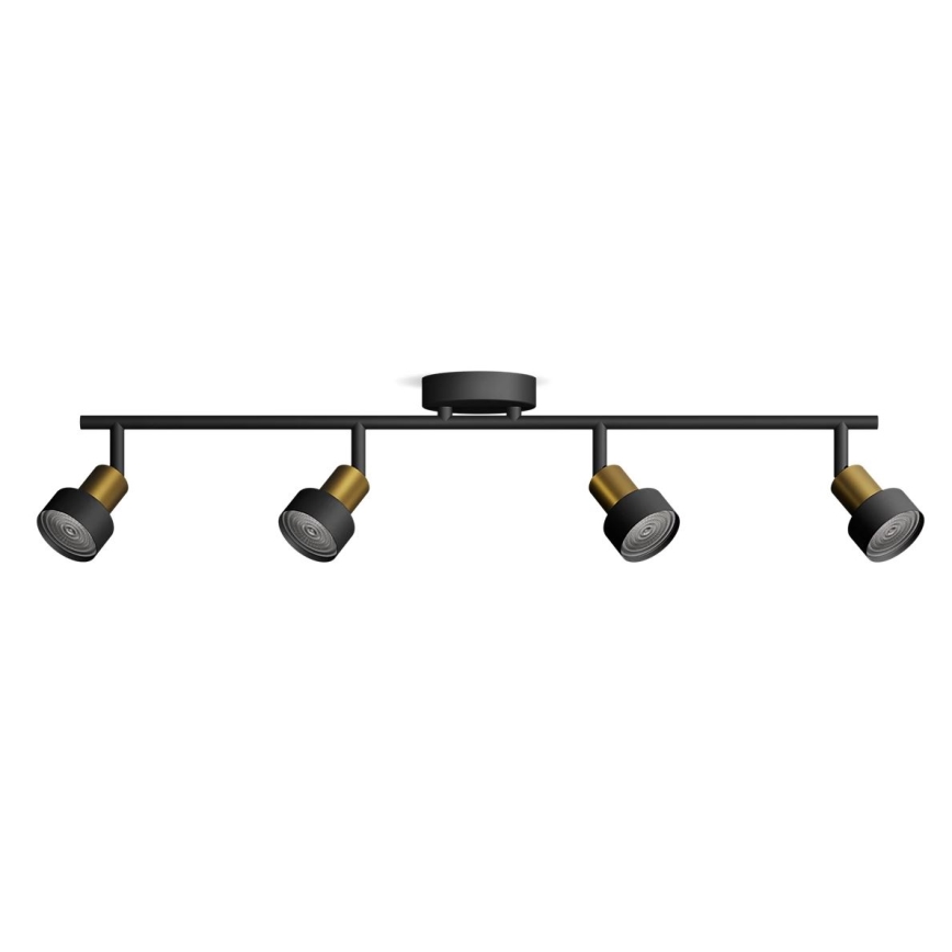 Philips - Reflektorska svjetiljka CONDUIT 4xGU10/5W/230V crna/mesing