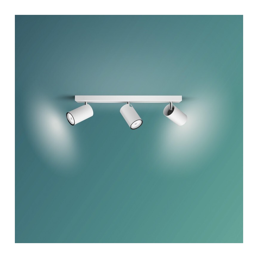 Philips - Reflektorska svjetiljka KOSIPO 3xGU10/5,5W/230V bijela