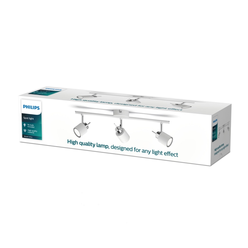 Philips - Reflektorska svjetiljka 3xGU10/35W/230V bijela