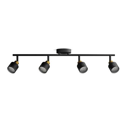 Philips - Reflektorska svjetiljka NIALL 4xGU10/5W/230V crna/mesing