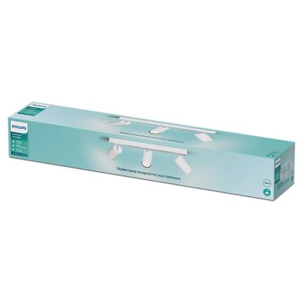 Philips - Reflektorska svjetiljka za kupaonicu IDRIS 3xGU10/5W/230V IP44 bijela