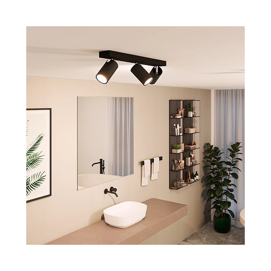 Philips - Reflektorska svjetiljka za kupaonicu IDRIS 3xGU10/5W/230V IP44 crna