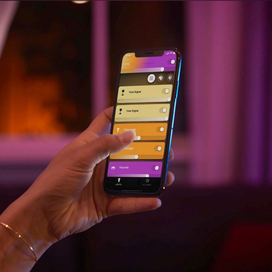 Philips - RGB LED stolna lampa Hue BLOOM s prigušivanjem LED/7,1W/230V