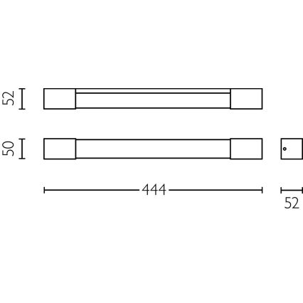 Philips - Kupaonska rasvjeta za ogledalo ROVER LED/5W/230V IP44 crna