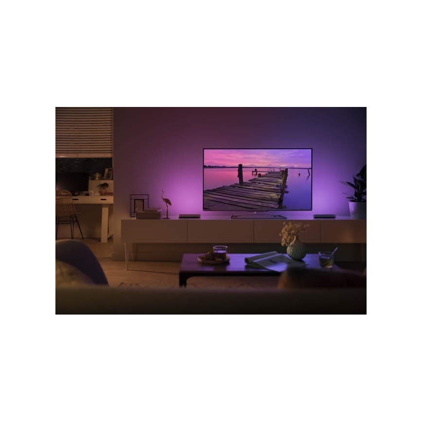 Philips - SET 2x LED RGB Stolna svjetiljka za prigušivanje HUE AMBIANCE LED/6W/230V bijela
