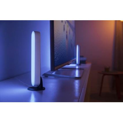 Philips - SADA 2x LED RGB Prigušiva stolna lampa Hue PLAY DUAL PACK White And Color Ambiance LED/6W/230V bijela