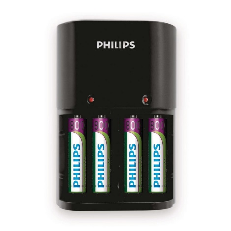 Philips SCB1450NB/12 - Punjač za baterije MULTILIFE 4xAAA 800 mAh 230V