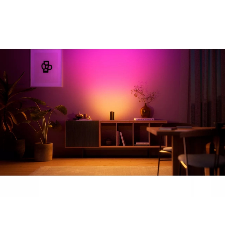Philips - SET 2x LED RGBW s možností prigušivanja projekcijsko svjetlo Hue PLAY LED/20W/230V 2000–6500K crna