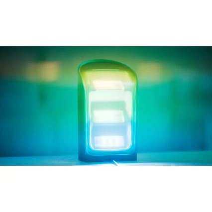 Philips - SET 2x LED RGBW s možností prigušivanja projekcijsko svjetlo Hue PLAY Wall Washer LED/20W/230V 2000–6500K crna