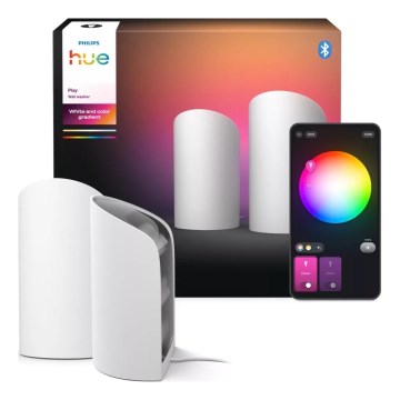 Philips - SET 2x LED RGBW Prigušivo projekcijsko svjetlo Hue PLAY LED/20W/230V 2000–6500K bijela