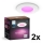 Philips - SET 2x LED RGBW s mogućnošću prigušivanja kupaonsko ugradno stropno svjetlo Hue SLIM LED/8,3W/230V 2000-6500K bijela IP44