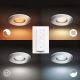 Philips - SET 3x LED Prigušiva svjetiljka za kupaonicu Hue ADORE 1xGU10/5W/230V IP44 + DU