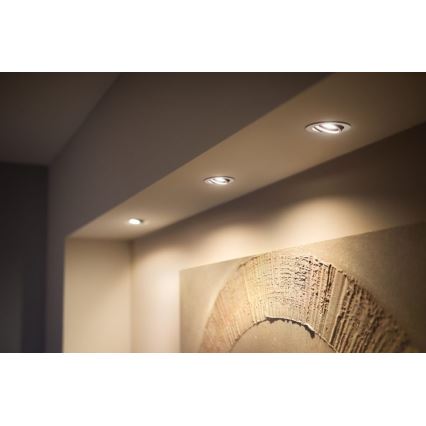 Philips - SET 3x LED Prigušiva ugradbena svjetiljka Hue MILLISKIN 1xGU10/5,7W/230V 2200-6500K