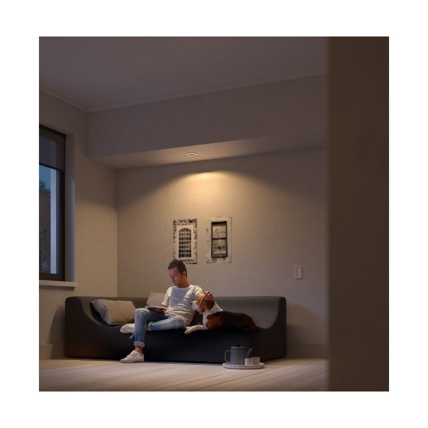 Philips - SET 3x LED Prigušiva ugradbena svjetiljka Hue MILLISKIN 1xGU10/5,7W/230V 2200-6500K