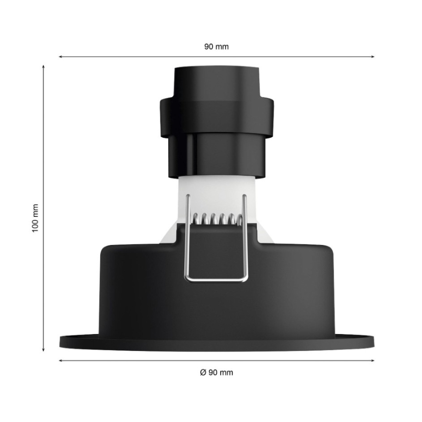 Philips - SET 3x LED Prigušiva ugradbena svjetiljka Hue MILLISKIN 1xGU10/5,7W/230V 2200-6500K