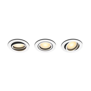 Philips - SET 3x LED Prigušiva ugradbena svjetiljka Hue MILLISKIN 1xGU10/4,2W/230 2200-6500K