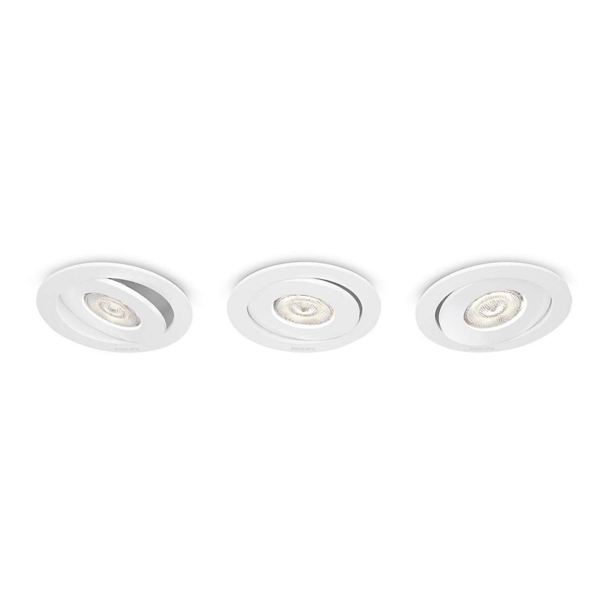 Philips - SET 3x LED Prigušiva ugradbena svjetiljka LED/4,5W/230V