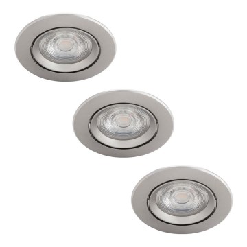 Philips - SET 3x LED Prigušiva ugradbena svjetiljka LED/5W/230V 2700K